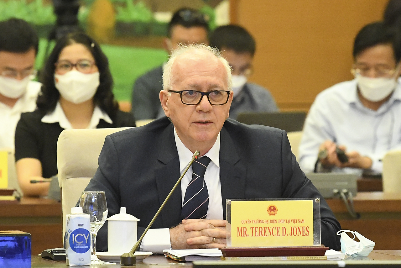 Ông Terence D.Jones, quyền Trưởng Đại diện Thường trú của UNDP - Ảnh: Quochoi.vn