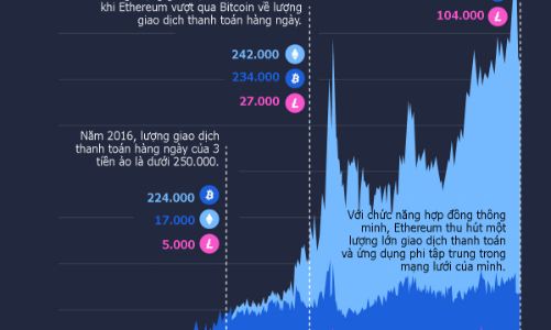 Lượng giao dịch thanh toán bằng tiền ảo thay đổi thế nào trong 8 năm qua?