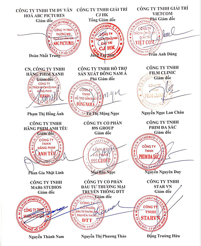 C&aacute;c doanh nghiệp&nbsp;đồng thuận k&yacute; t&ecirc;n v&agrave;o bản kiến nghị 