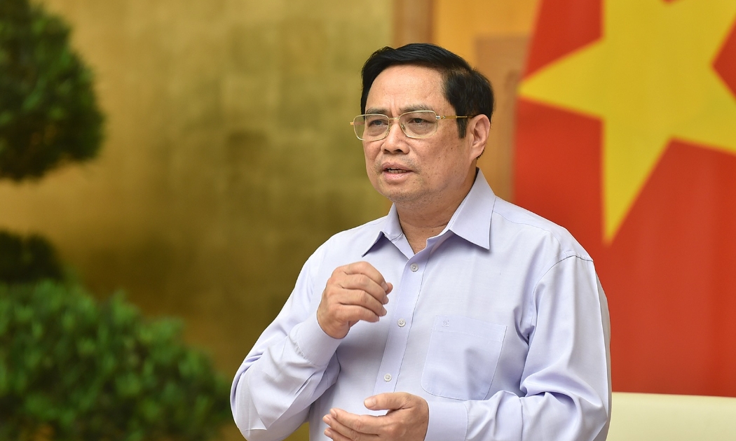Thủ tướng Phạm Minh CHính tại hội nghị - Ảnh: VGP