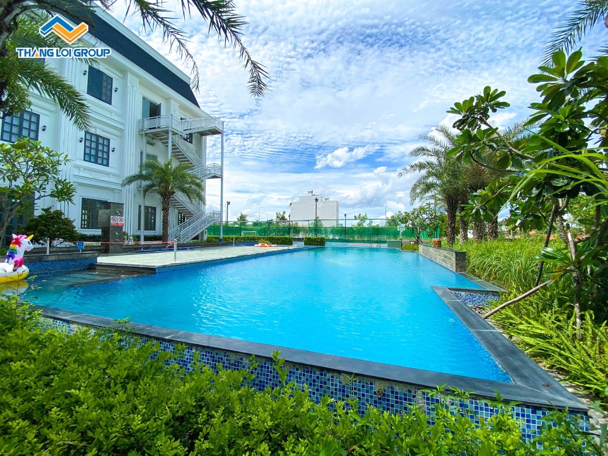 Kh&ocirc;ng gian xanh m&aacute;t tại Thắng Lợi Central Hill (Bến Lức, Long An).