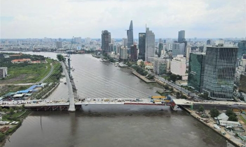 Đầu tư hơn 4.000 tỷ đồng, Cầu Thủ Thiêm 2 sẽ hoàn thành dịp 30/4/2022