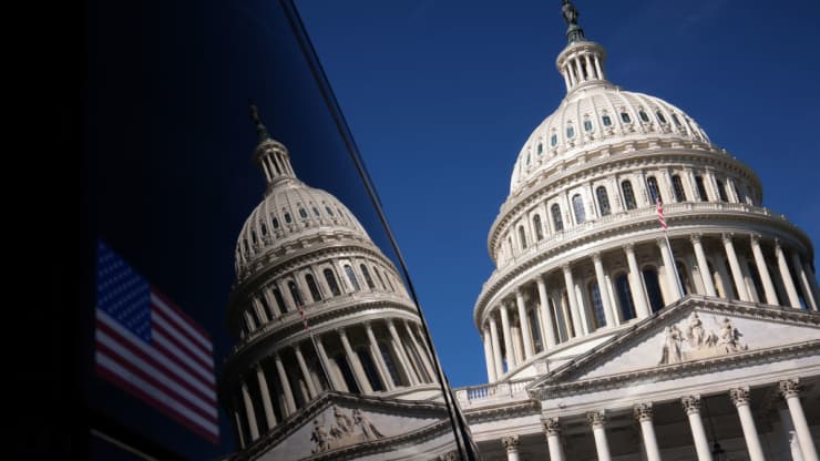 Toà nhà Quốc hội Mỹ ở Capitol Hill - Ảnh: Getty/CNBC.