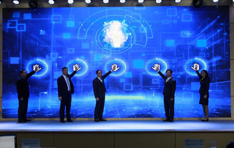 Deputy Minister of Information and Communications Pham Anh Tuan at the launch ceremony.