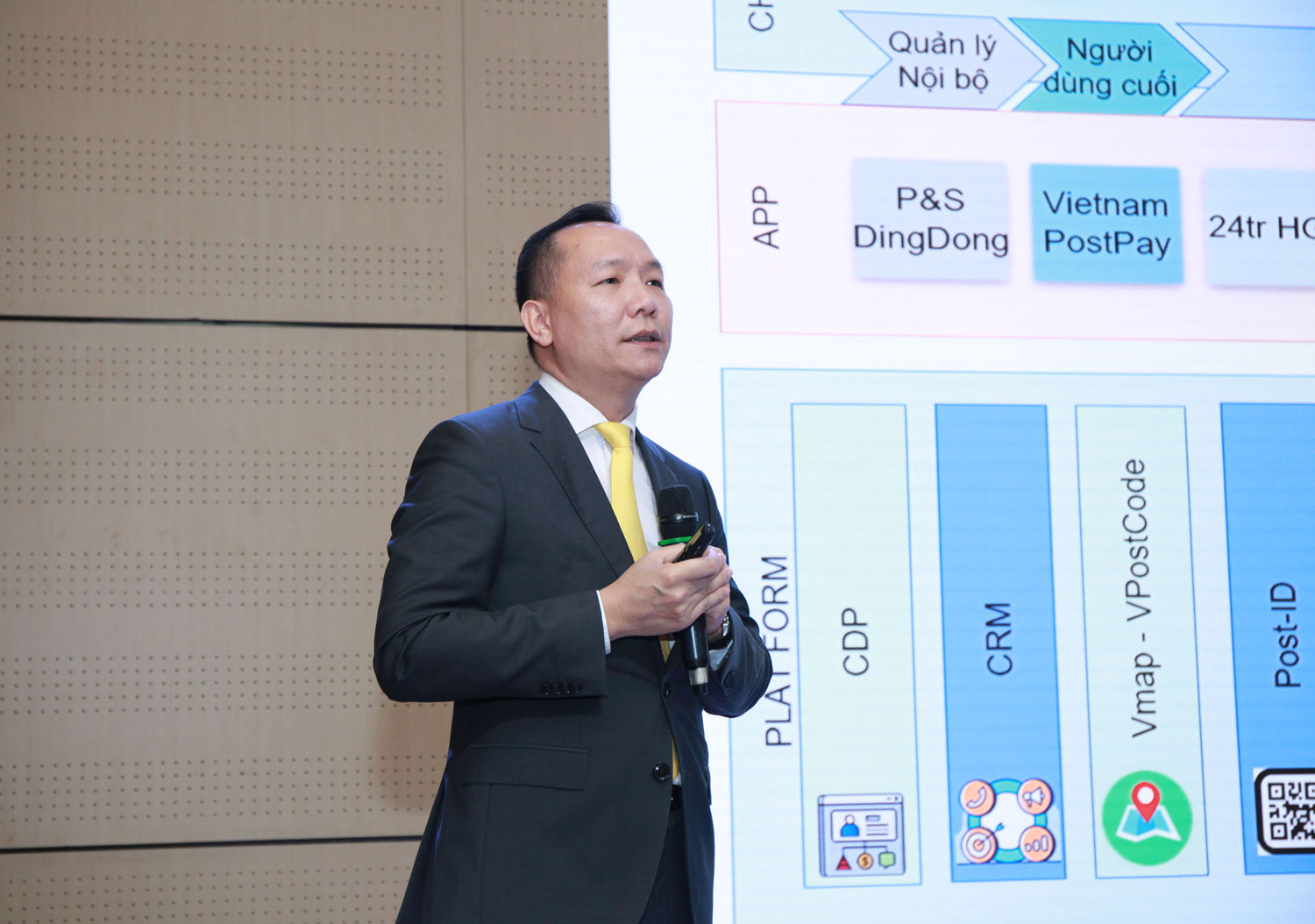 Phó Tổng giám đốc Vietnam Post Lê Quốc Anh cho biết VietnamPostPay sẽ cung cấp các giải pháp quản lý tài chính an toàn, bảo mật cao.