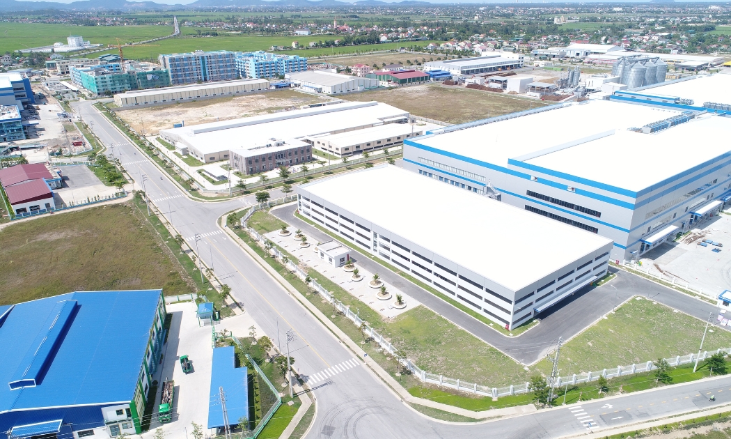 Một góc Khu công nghiệp VSIP Nghệ An.