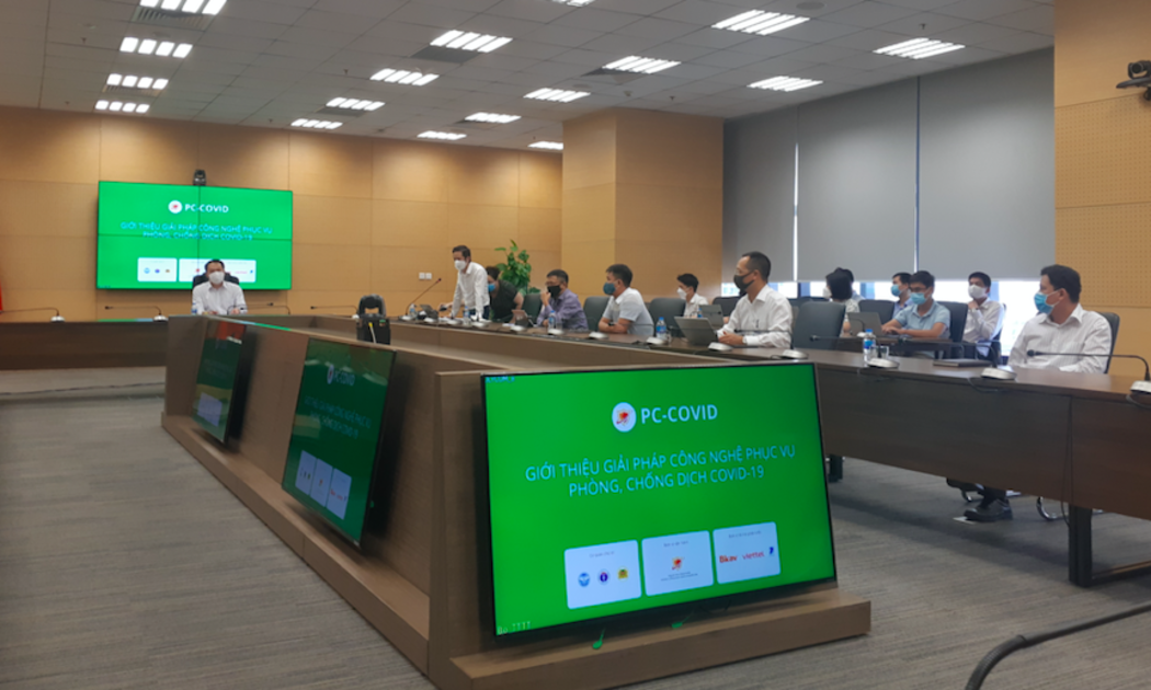 Trung tâm Công nghệ phòng chống dịch quốc gia - đơn vị phát triển ứng dụng PC-Covid tổ chức tọa đàm giới thiệu giải pháp công nghệ phục vụ phòng, chống dịch Covid-19 chiều 1/10.