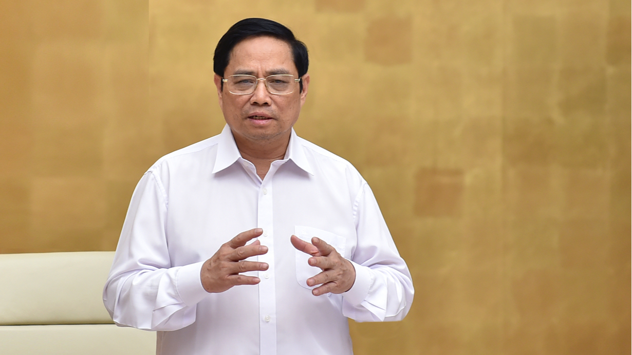 Thủ tướng phát biểu tại phiên họp - Ảnh: VGP