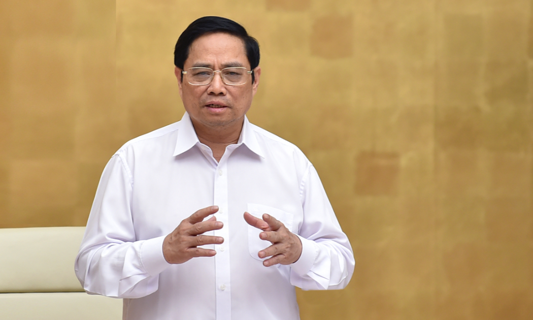 Thủ tướng phát biểu tại phiên họp - Ảnh: VGP