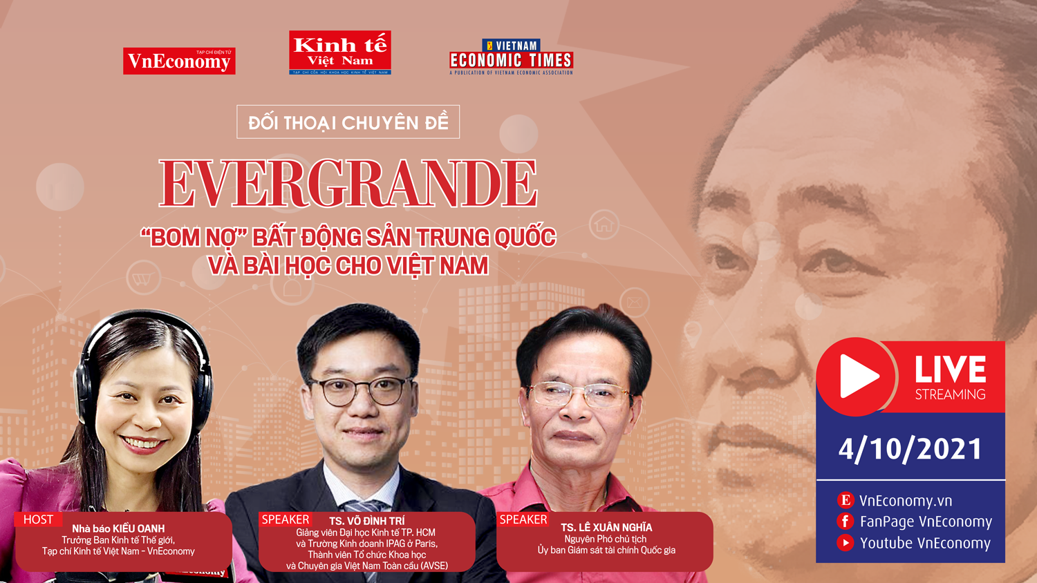 Đối thoại chuyên đề: “Evergrande: ‘Bom nợ’ bất động sản Trung Quốc và bài học cho Việt Nam”
