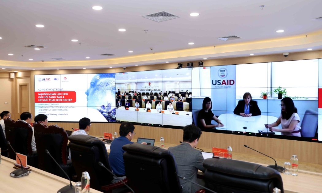 Quang cảnh buổi công bố Hoạt động “Nguồn nhân lực cho đổi mới sáng tạo - Hệ sinh thái khởi nghiệp” ngày 1/10.