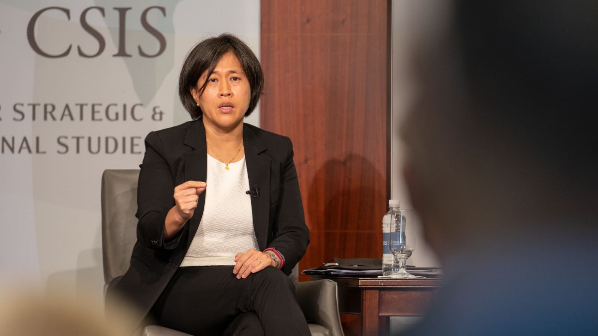 Đại diện Thương mại Mỹ Katherine Tai - Ảnh: CNBC