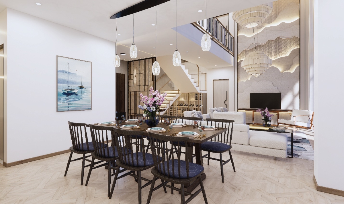 Kiến tr&uacute;c độc đ&aacute;o b&ecirc;n trong căn hộ Asiana Đ&agrave; Nẵng.