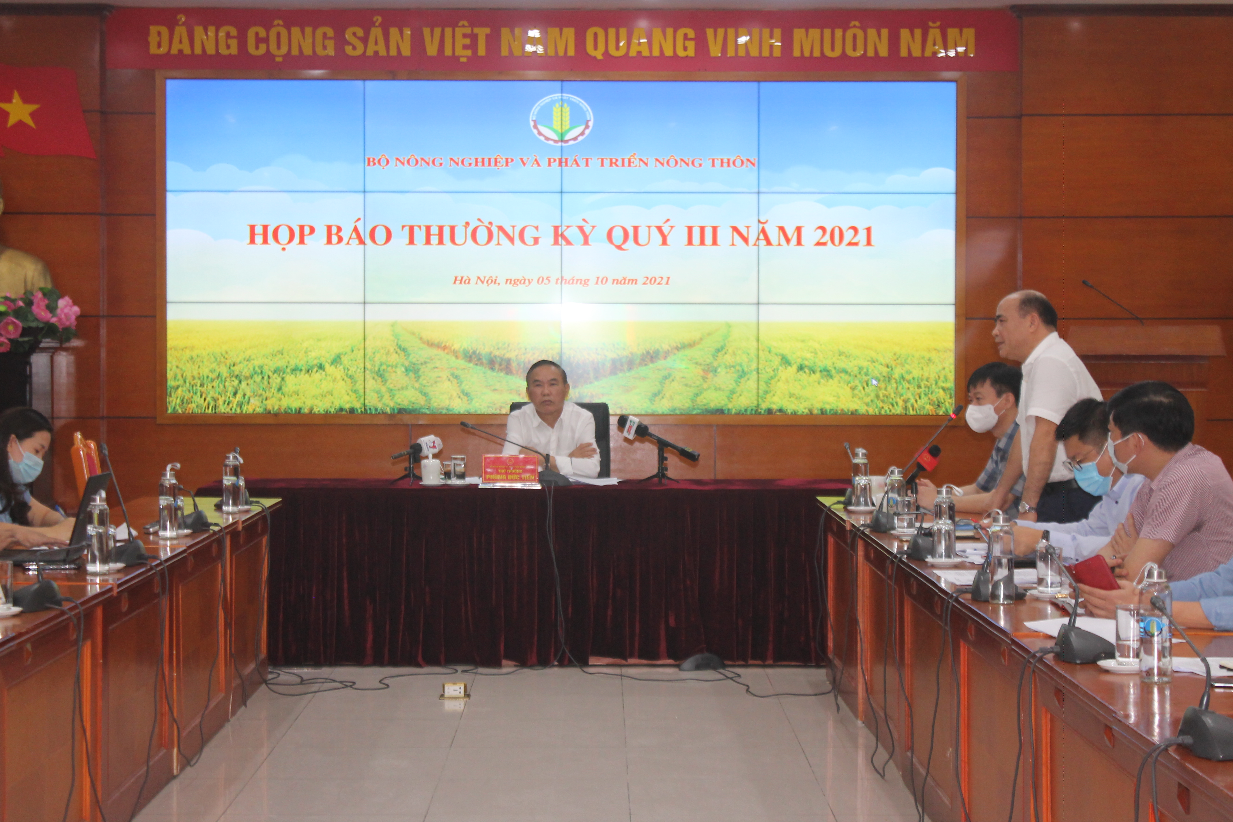 Họp báo thường kỳ quý 3/2021 của Bộ Nông nghiệp và Phát triển nông thôn.