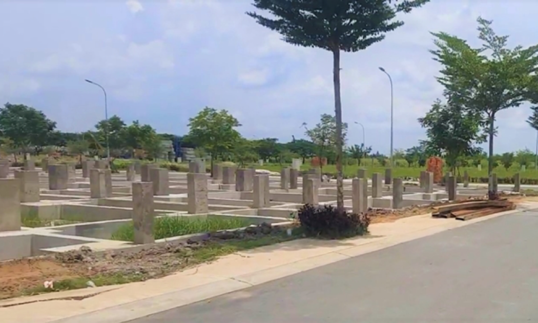 Một phần dự án Khu dân cư Nhơn Đức, huyện Nhà Bè, TP.HCM.