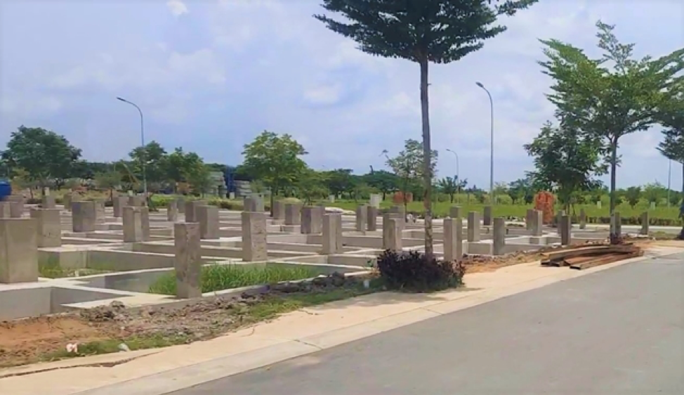 Một phần dự án Khu dân cư Nhơn Đức, huyện Nhà Bè, TP.HCM.