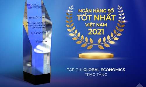 PvcomBank được vinh danh là ngân hàng số tốt nhất Việt Nam 2021