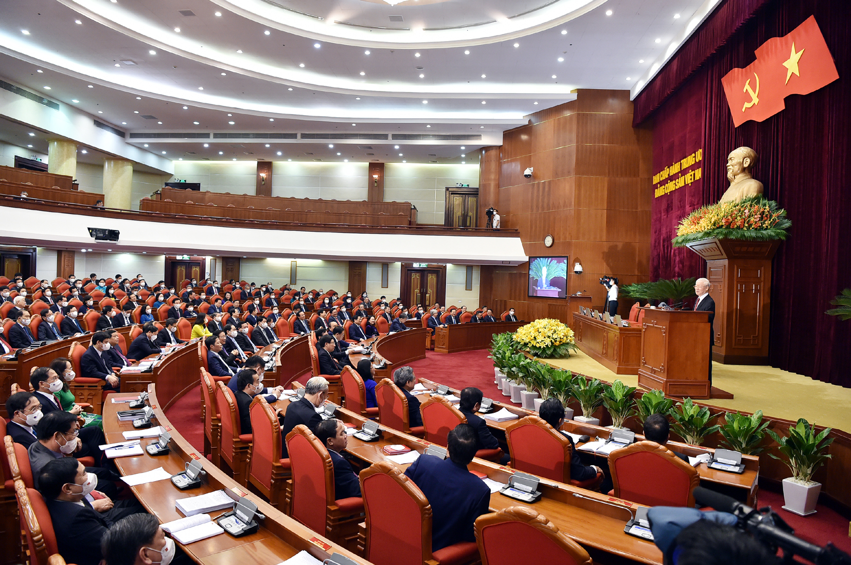 Hội nghị Trung ương 4 bế mạc sáng 7/10 - Ảnh: VGP.
