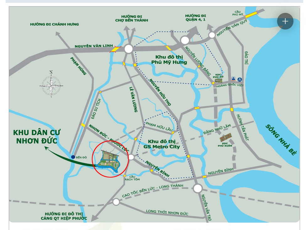 Sơ đồ vị trí dự án của VPH.