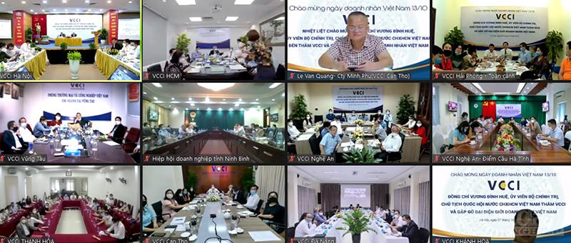 Chủ tịch Quốc hội Vương Đ&igrave;nh Huệ&nbsp;đ&atilde; c&oacute; buổi l&agrave;m việc với VCCI v&agrave; gặp gỡ đại diện giới doanh nh&acirc;n Việt Nam.