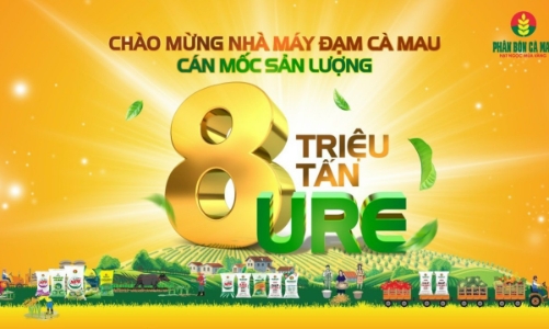 Phân bón Cà Mau cán mốc 8 triệu tấn Ure
