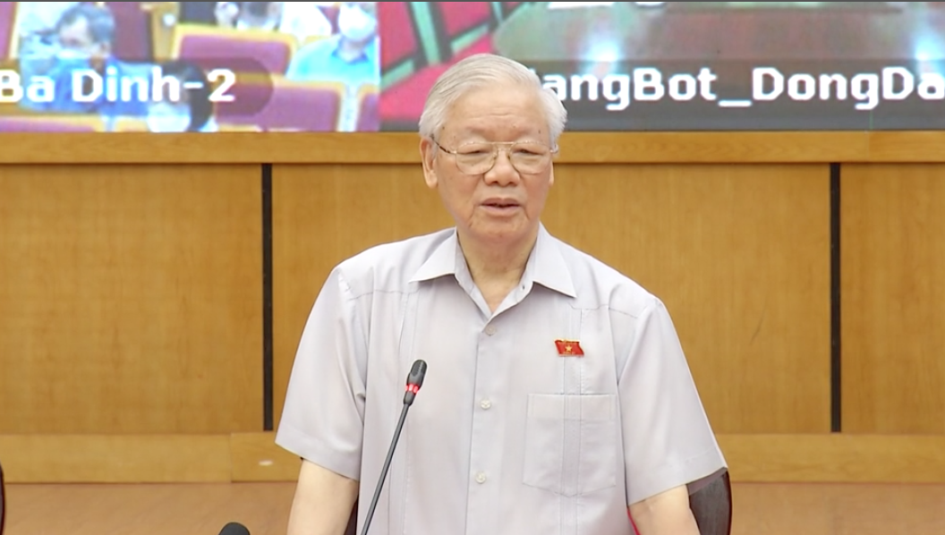 Tổng Bí thư phát biểu tại hội nghị - Ảnh: Quochoi.vn