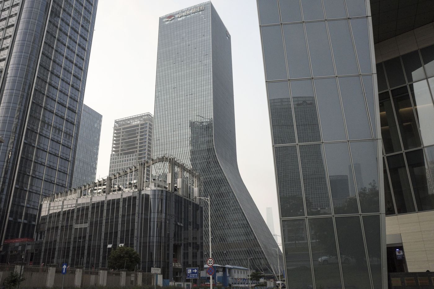 Trụ sở Evergrande ở Thẩm Quyến, Trung Quốc - Ảnh: Bloomberg.