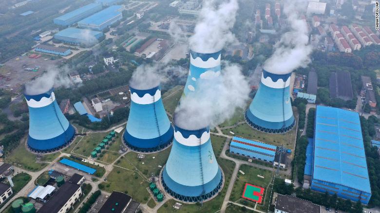 Một nhà máy nhiệt điện ở Nam Kinh, Trung Quốc.