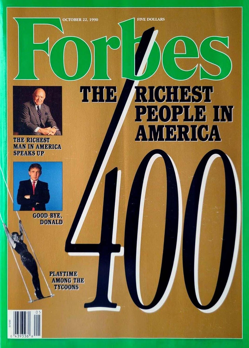 Trang bìa Forbes khi công bố Forbes 400 năm 1990 - Ảnh: Forbes