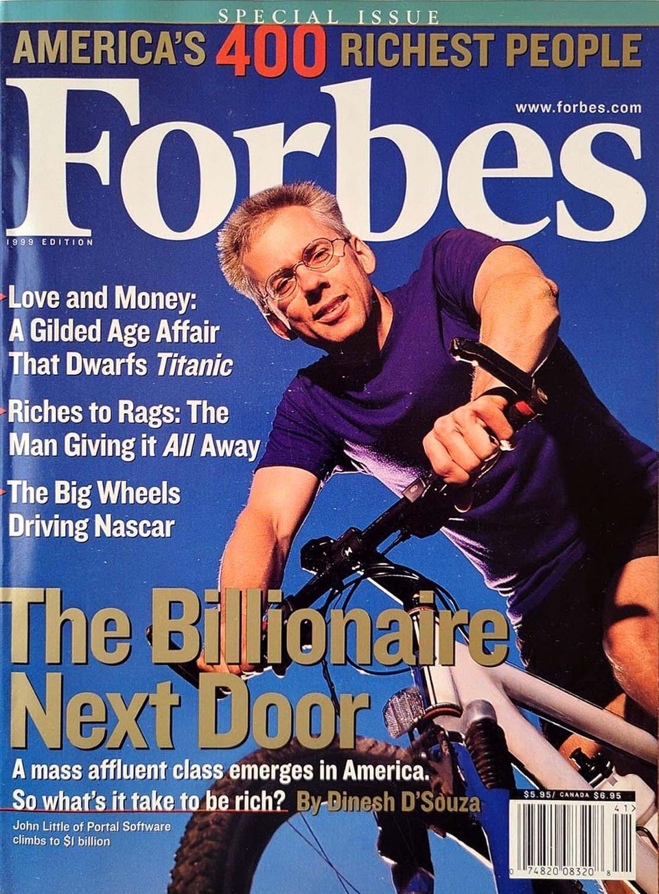 Forbes 400 năm 1999 chứng kiến h&agrave;ng loạt tỷ ph&uacute; c&ocirc;ng nghệ mới nổi gia nhập danh s&aacute;ch - Ảnh: Forbes