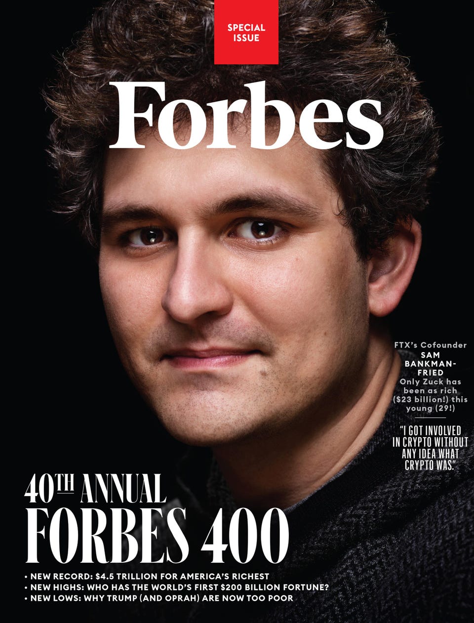 Trang bìa Forbes khi công bố Forbes 400 năm 2021 - Ảnh: Forbes
