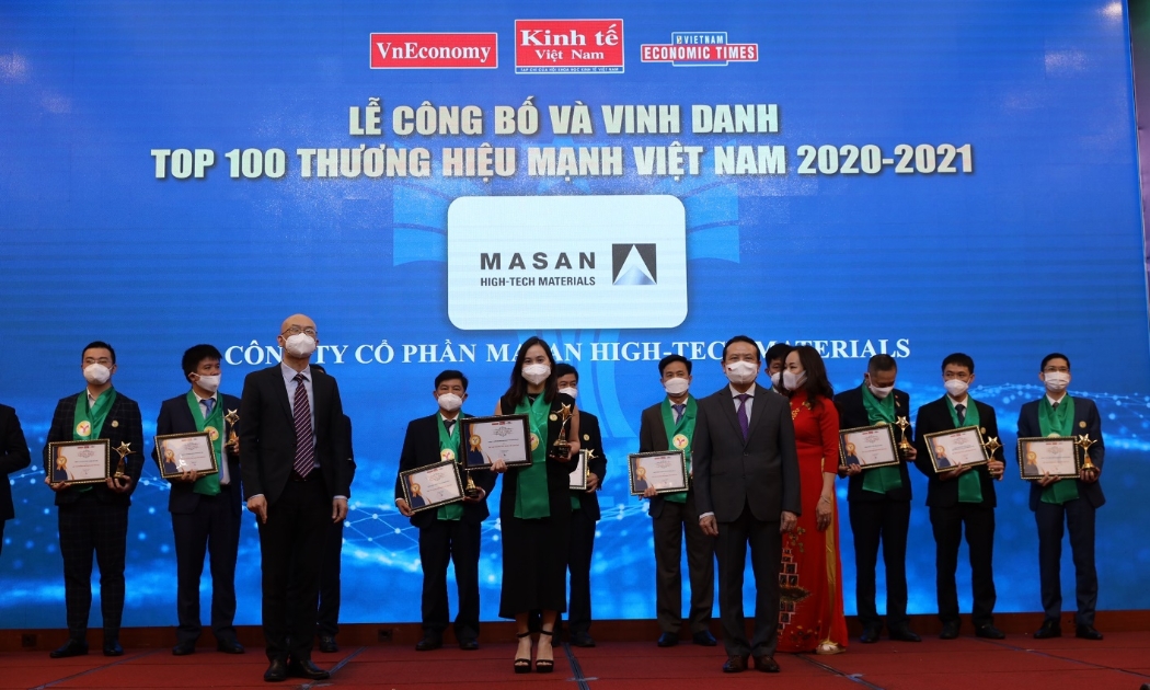 Masan High-Tech Materials trong Top 100 Thương hiệu Mạnh Việt Nam 2021.