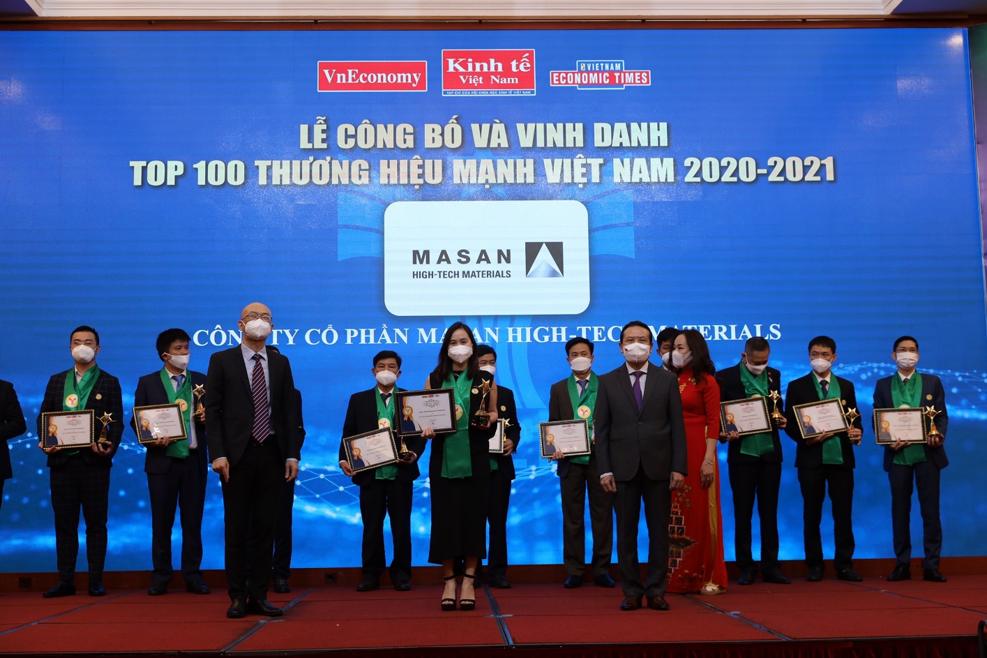 Masan High-Tech Materials trong Top 100 Thương hiệu Mạnh Việt Nam 2021.