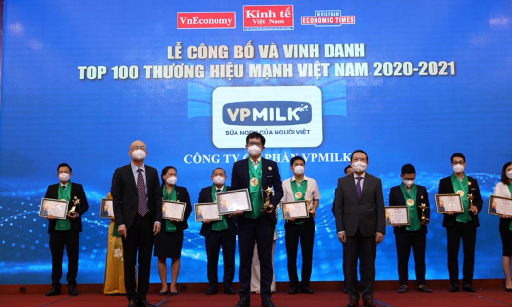 VPMilk được vinh danh “Top 100 Thương hiệu mạnh Việt Nam