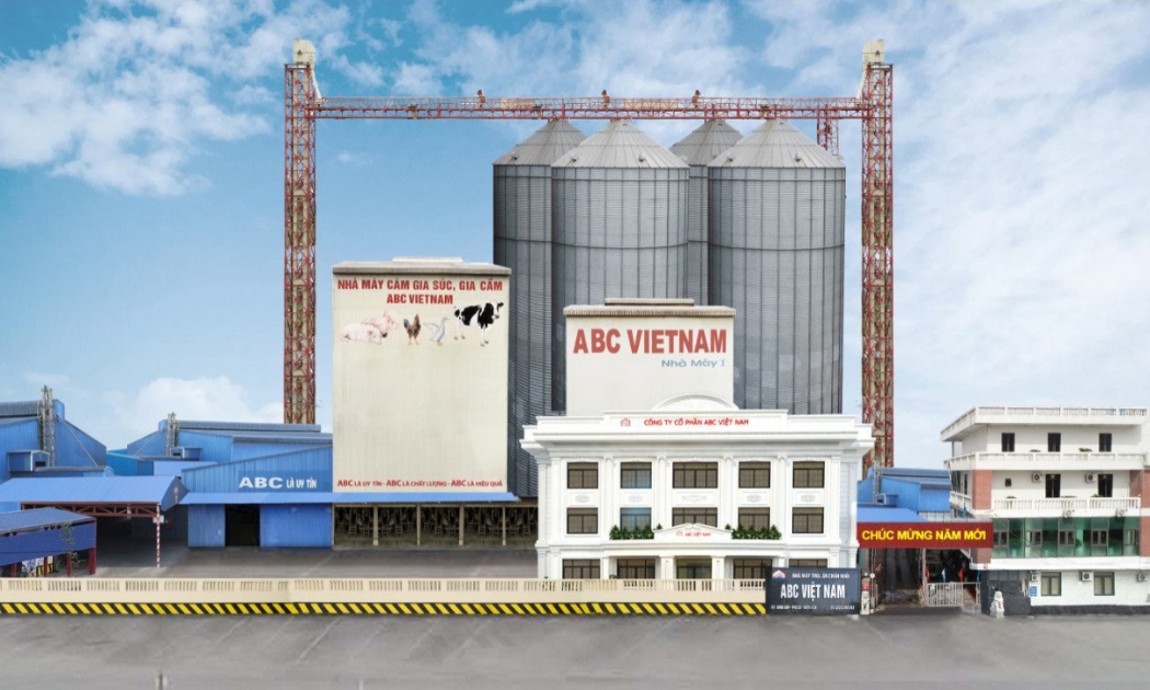 Nhà máy sản xuất thức ăn chăn nuôi ABC Việt Nam.