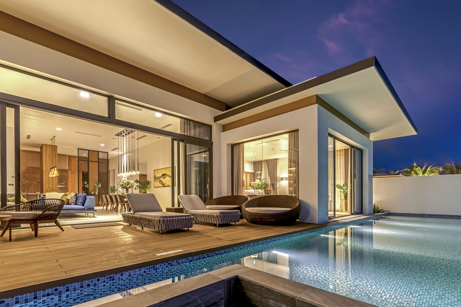 100% biệt thự tại Mövenpick Villas & Residences Phú Quốc đều có bể bơi.