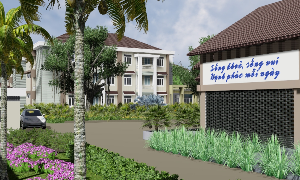 Viện dưỡng lão Kiến Nam được xây dựng trên khu đất 32.000m2 tại huyện Củ Chi, TP.HCM.