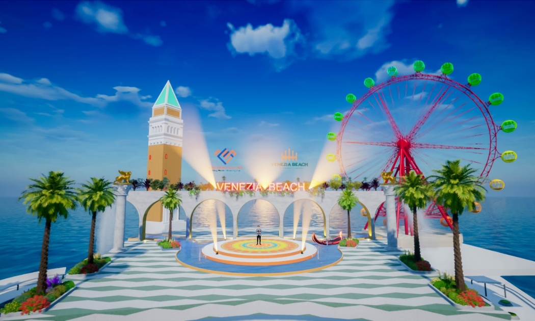 Mô phỏng không gian tại Venezia Beach bằng công nghệ thực tế ảo.