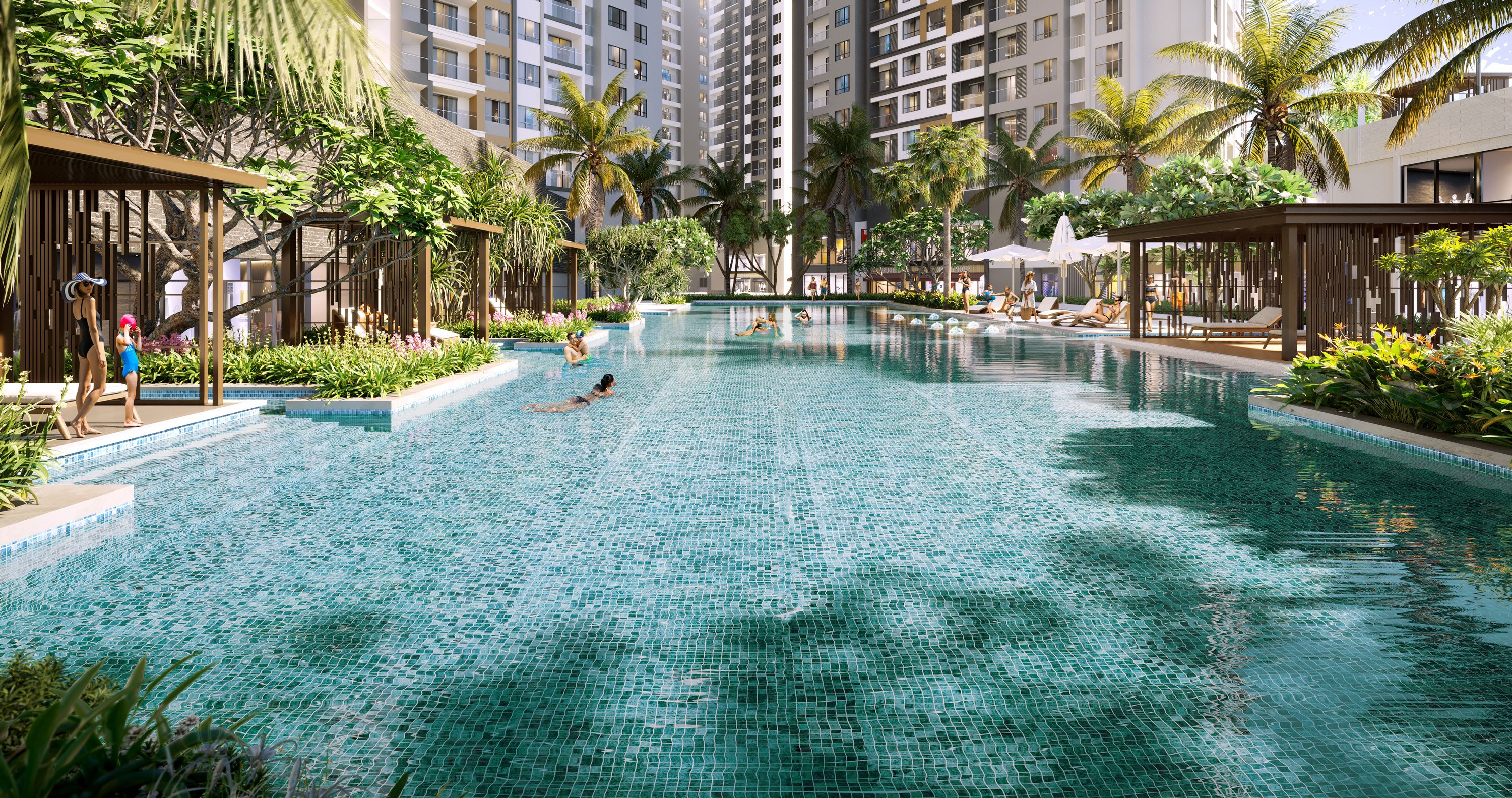 New Galaxy Nha Trang sở hữu tổ hợp tiện &iacute;ch hướng đến những trải nghiệm an cư như nghỉ dưỡng mỗi ng&agrave;y. Ảnh: Hưng Thịnh Land.