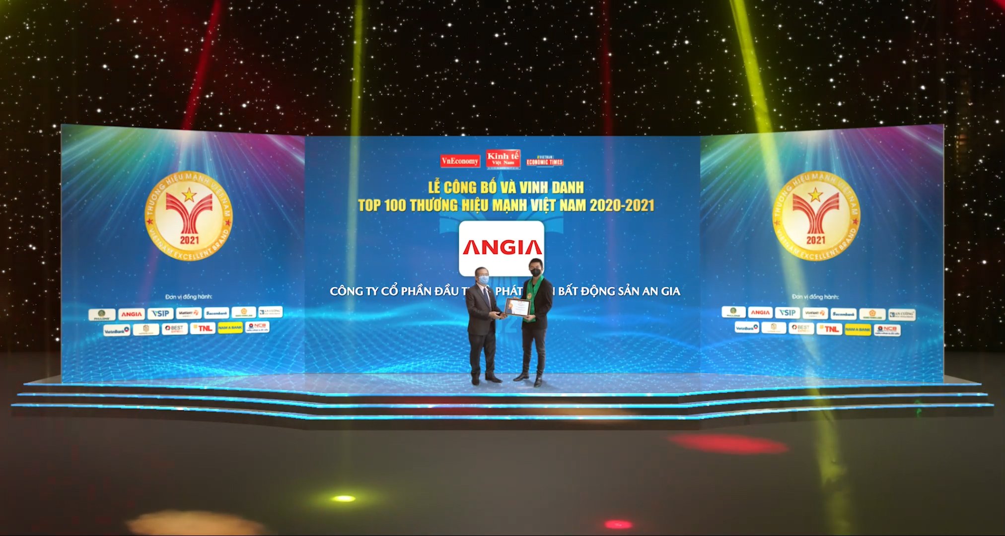 Tập đoàn bất động sản An Gia được vinh danh tại Lễ công bố Thương hiệu Mạnh 2020 - 2021.