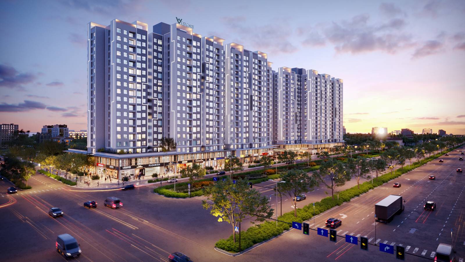 Dự &aacute;n Westgate được An Gia t&iacute;ch cực giới thiệu th&ocirc;ng qua nền tảng số (Ảnh phối cảnh).