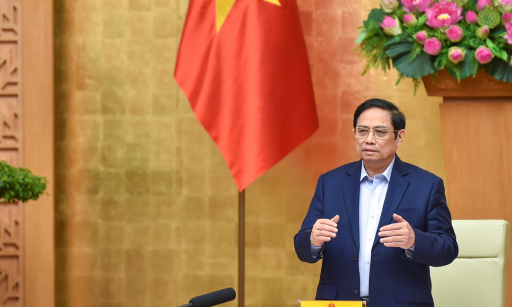 Thủ tướng Phạm Minh Chính phát biểu tại buổi làm việc - Ảnh: VGP