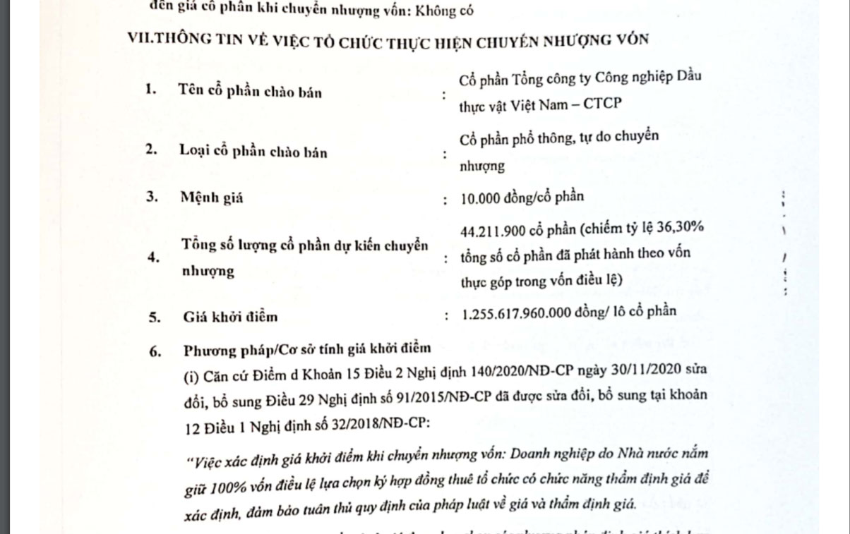 Bản c&aacute;o bạch của VOC.