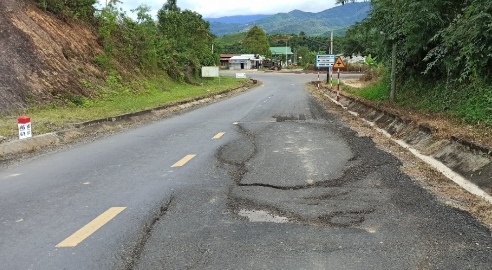 Một đoạn Quốc lộ 27 qua địa bàn tỉnh Lâm Đồng - Ảnh minh hoạ.
