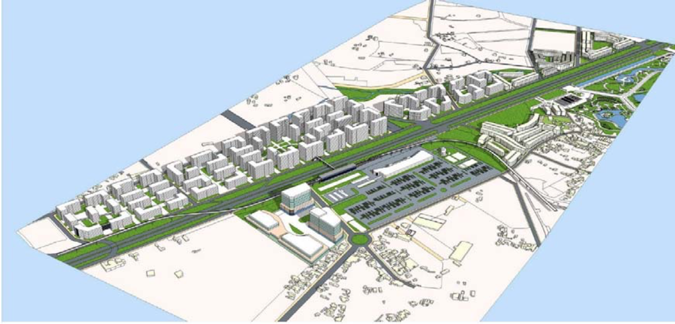 Phối cảnh minh hoạ kh&ocirc;ng gian kiến tr&uacute;c cảnh quan Khu L &ndash; Bến xe Miền Đ&ocirc;ng - Nguồn: Sở Quy hoạch Kiến tr&uacute;c TP.HCM.