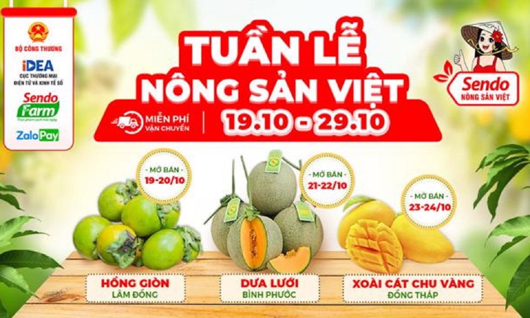 Tuần lễ nông sản Việt diễn ra từ ngày 19 - 29/10/2021.