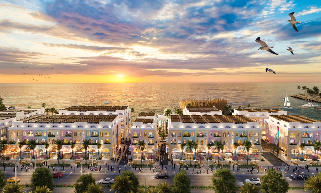 168 căn shophouse đã hoàn thành cất nóc và dự kiến bàn giao trong quý 2/2022.