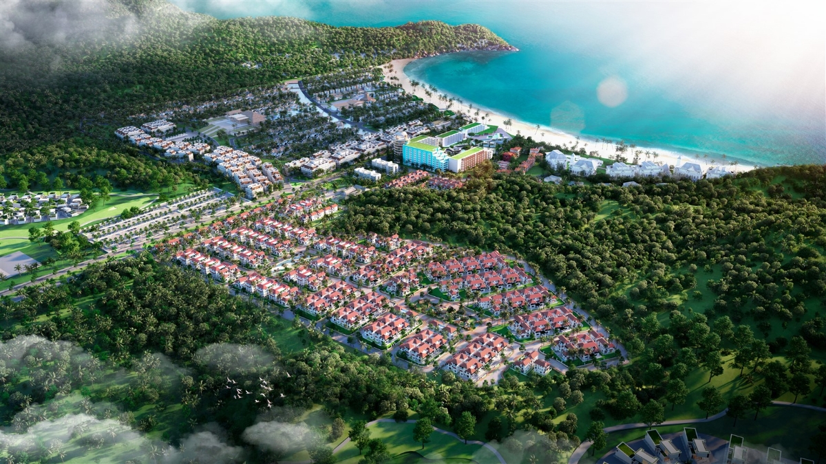 Sun Tropical Village như m&ocirc;̣t &ldquo;&ocirc;́c đảo&rdquo; nhi&ecirc;̣t đới giữa qu&acirc;̀n th&ecirc;̉ Bãi Kem. (Ảnh minh họa).
