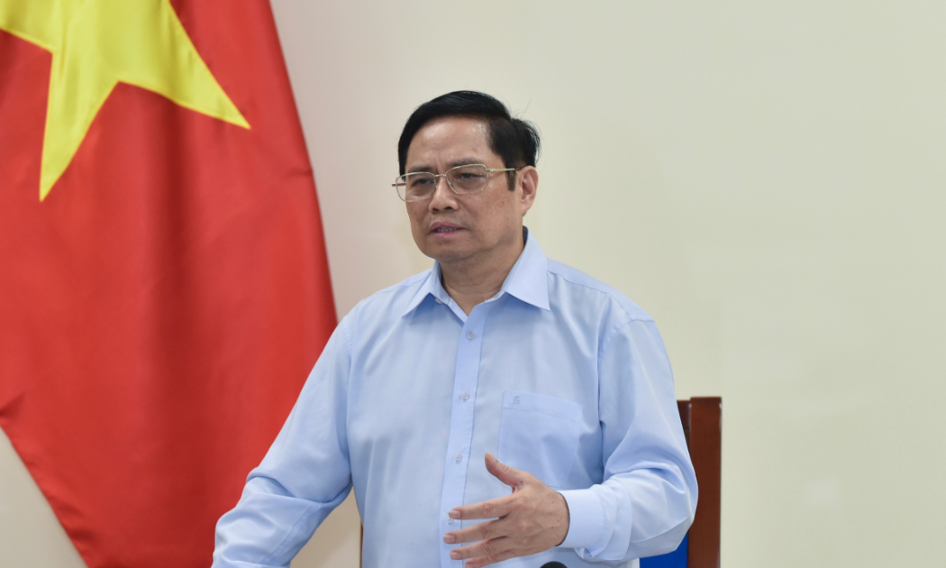 Thủ tướng Phạm Minh Chính tại buổi làm việc - Ảnh: VGP.