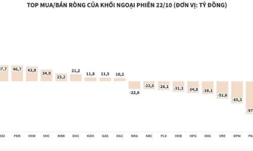 Khối ngoại tiếp tục bán ròng, lực xả ở HPG chỉ còn gần 35 tỷ đồng